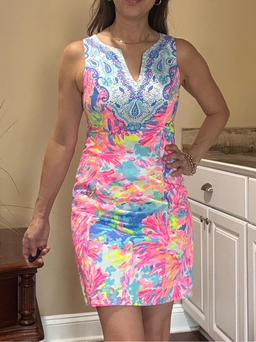 Lilly Pulitzer shift dress 00 Bright colors!